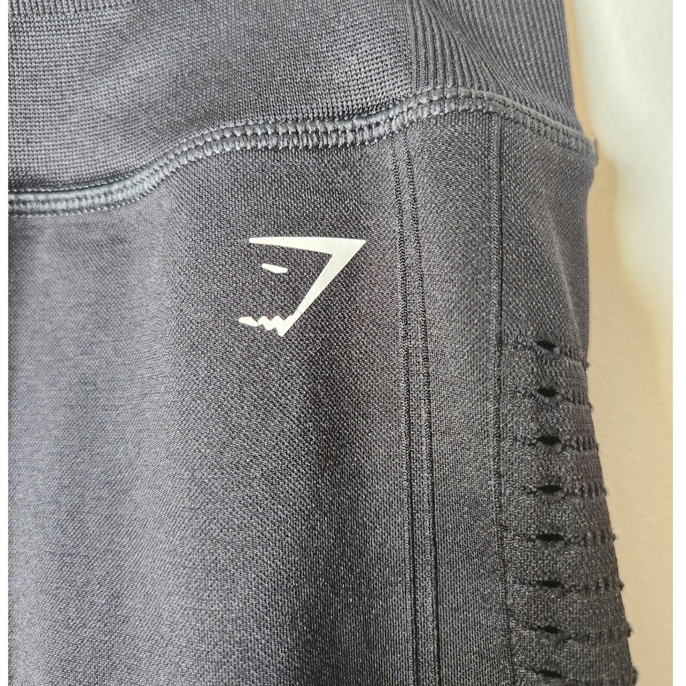 Gymshark Vital Seamless Black Leggings Women's Workout Athleisure Size XS - Picture 3 of 5
